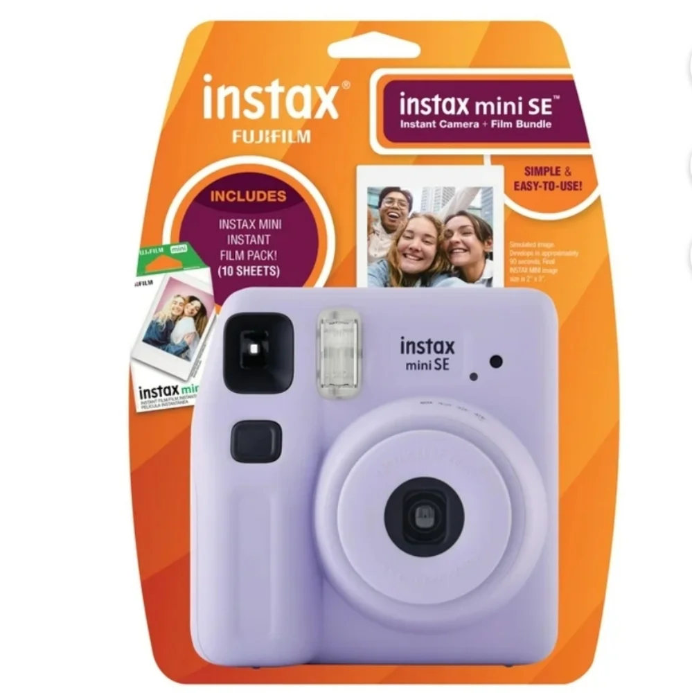 - Instax Fujifilm Purple mini SE Instant Camera with Film Pack*nib
